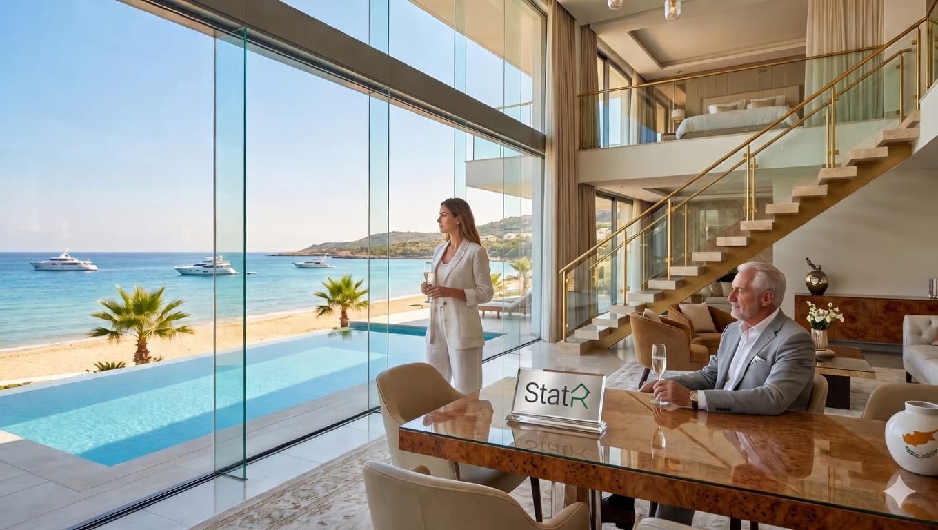Luxury seafront villa in Cyprus